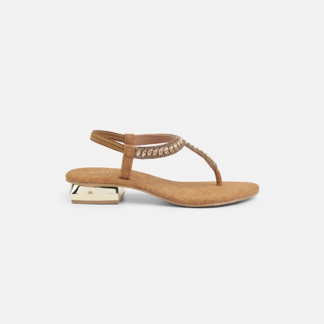 Mochi Women Antic-gold Casual Sandals (SKU: 35-801823-28-37)