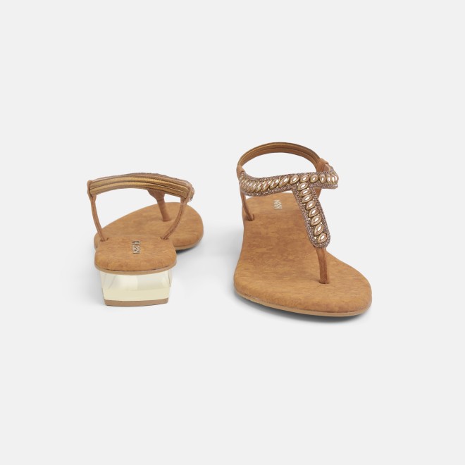 Mochi Women Antic-gold Casual Sandals (SKU: 35-801823-28-37)
