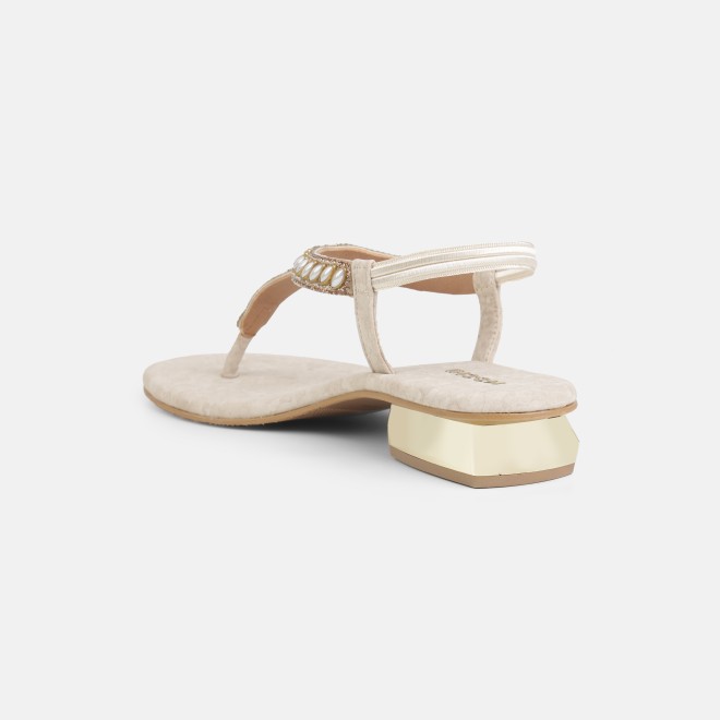 Mochi Women Beige Casual Sandals (SKU: 35-801823-20-37)
