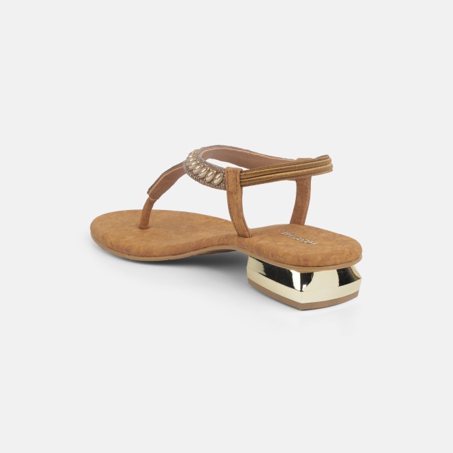 Mochi Women Antic-gold Casual Sandals (SKU: 35-801823-28-37)
