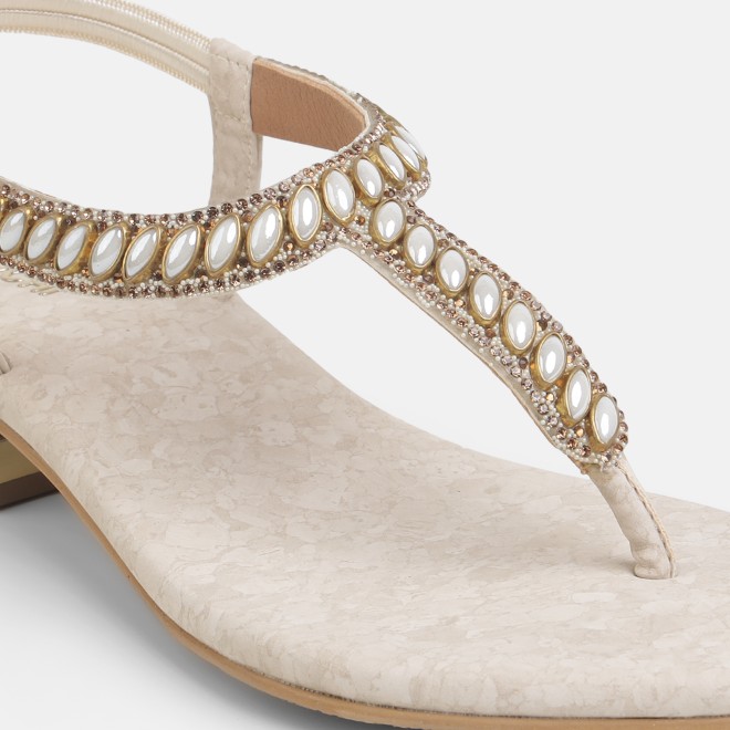 Mochi Women Beige Casual Sandals (SKU: 35-801823-20-37)