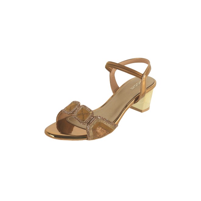 Mochi Women Antic-gold Party Sandals (SKU: 35-801830-28-36)