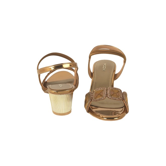Mochi Women Antic-gold Party Sandals (SKU: 35-801830-28-36)