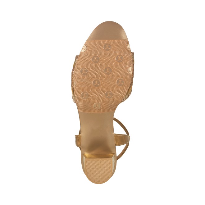 Mochi Women Antic-gold Party Sandals (SKU: 35-801830-28-36)