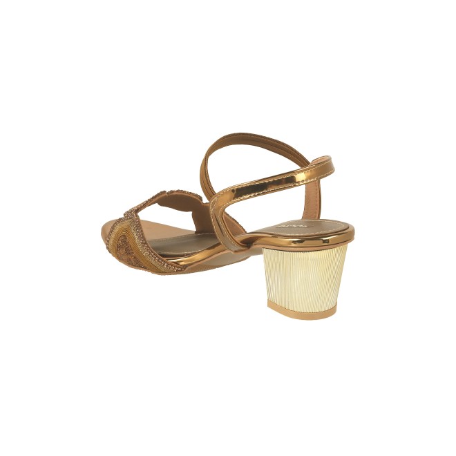 Mochi Women Antic-gold Party Sandals (SKU: 35-801830-28-36)