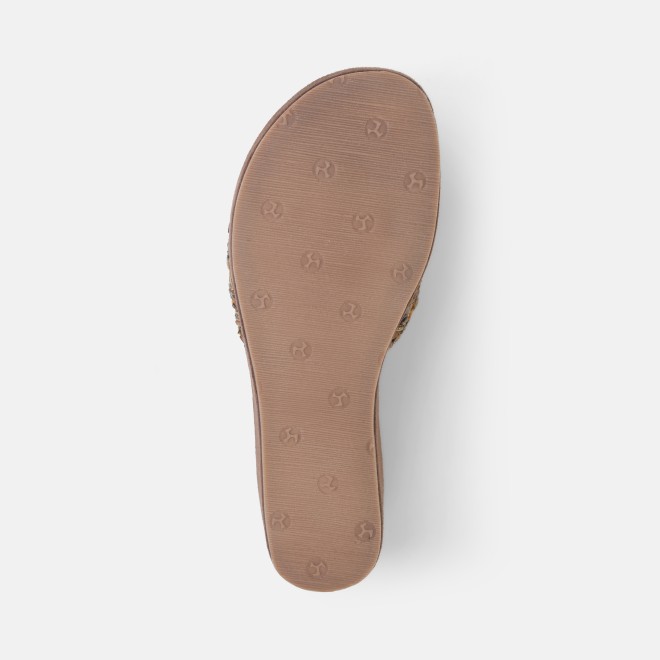 Mochi Women Bronze Ethnic Slip Ons (SKU: 35-801984-46-36)