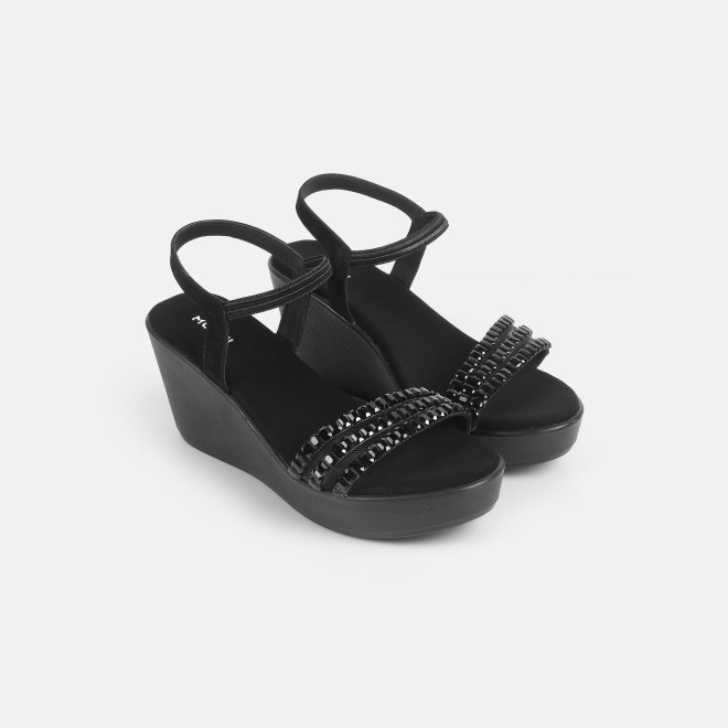 Mochi Women Black Party Sandals (SKU: 35-802059-11-36)