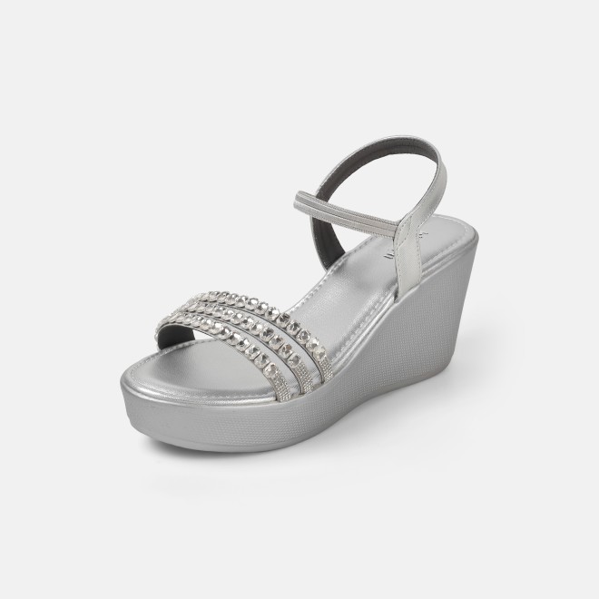 Mochi Women Silver Party Sandals (SKU: 35-802059-27-36)