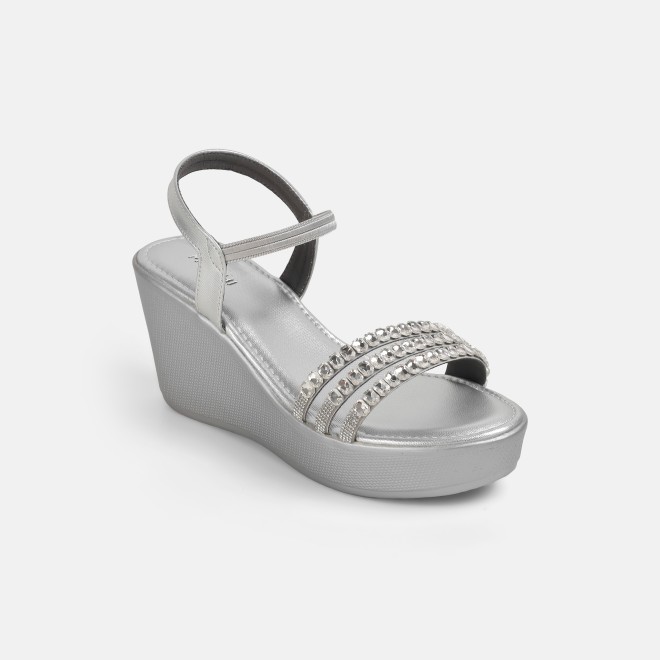 Mochi Women Silver Party Sandals (SKU: 35-802059-27-36)