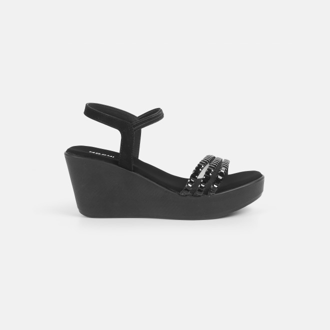 Mochi Women Black Party Sandals (SKU: 35-802059-11-36)