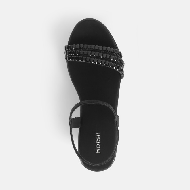 Mochi Women Black Party Sandals (SKU: 35-802059-11-36)