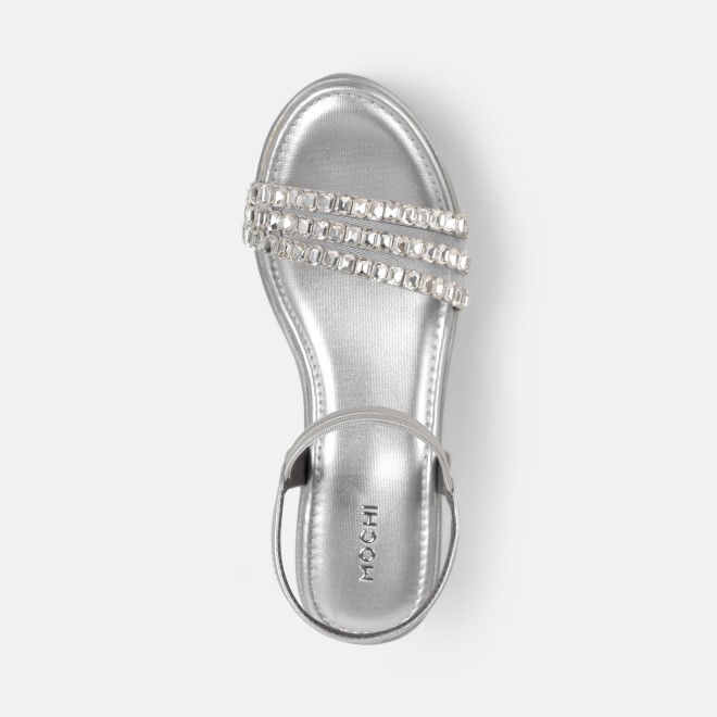 Mochi Women Silver Party Sandals (SKU: 35-802059-27-36)