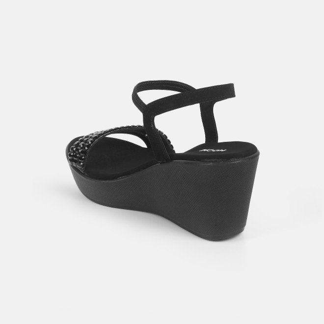 Mochi Women Black Party Sandals (SKU: 35-802059-11-36)