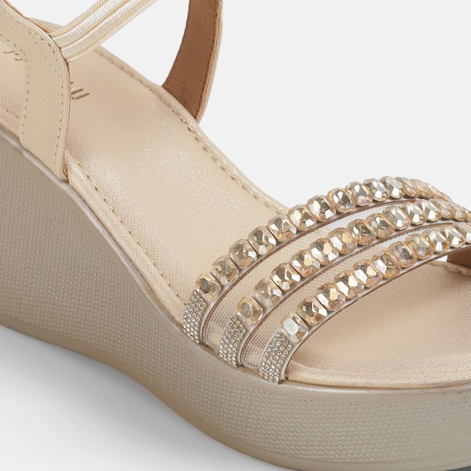 Mochi Women Gold Party Sandals (SKU: 35-802059-15-36)