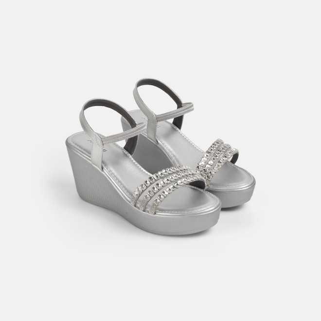 Mochi Women Silver Party Sandals (SKU: 35-802059-27-36)