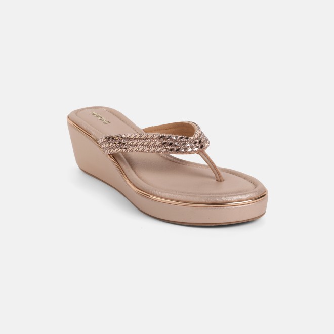 Mochi Women Rose-gold Casual Slip Ons (SKU: 35-802435-52-35)
