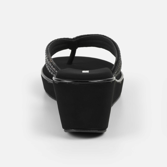 Mochi Women Black Party Slip Ons (SKU: 35-802435-11-35)