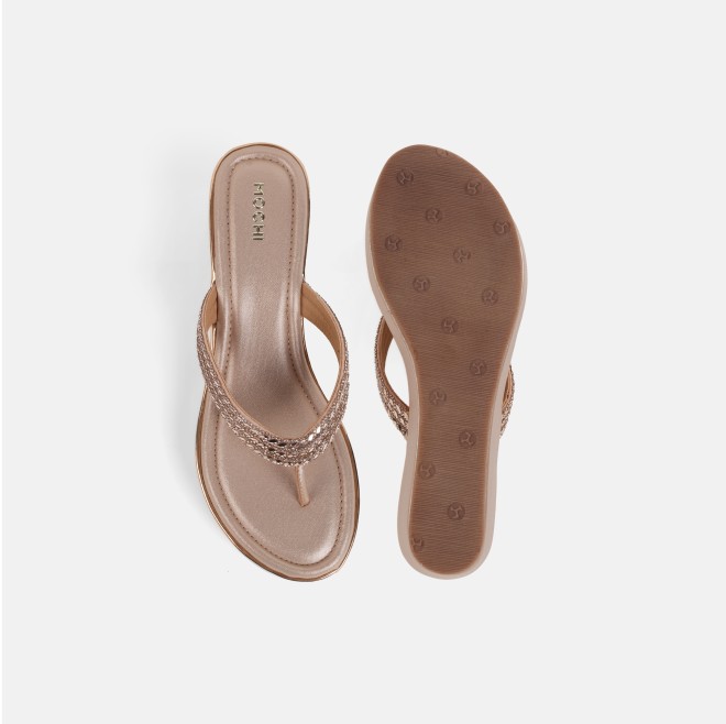 Mochi Women Rose-gold Casual Slip Ons (SKU: 35-802435-52-35)