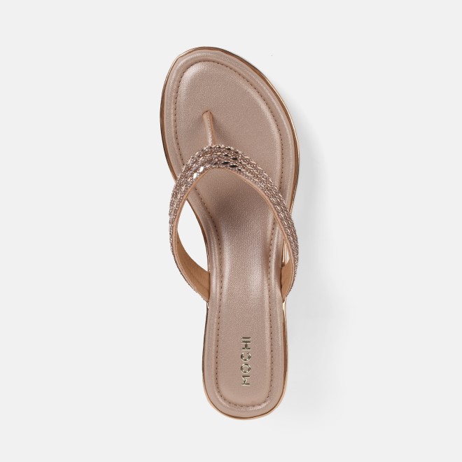 Mochi Women Rose-gold Casual Slip Ons (SKU: 35-802435-52-35)