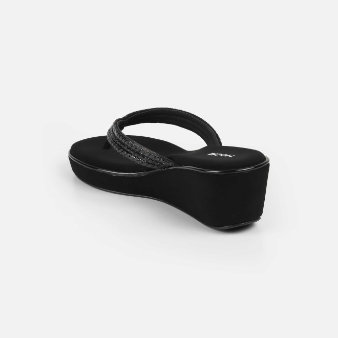 Mochi Women Black Party Slip Ons (SKU: 35-802435-11-35)