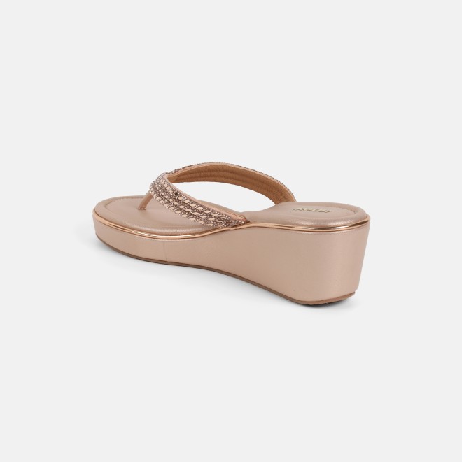 Mochi Women Rose-gold Casual Slip Ons (SKU: 35-802435-52-35)