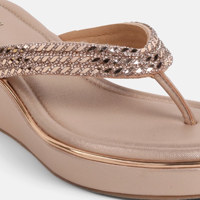 Mochi Women Rose-gold Casual Slip Ons (SKU: 35-802435-52-35)
