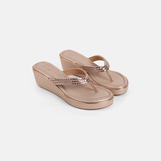 Mochi Women Rose-gold Casual Slip Ons (SKU: 35-802435-52-35)