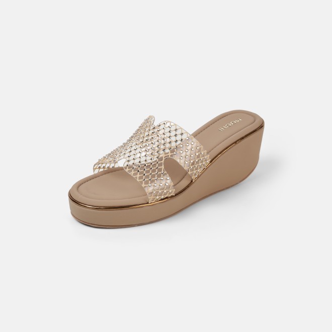 Mochi Women Beige Casual Slip Ons (SKU: 35-802597-20-35)