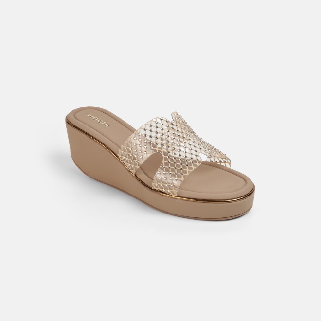 Mochi Women Beige Casual Slip Ons (SKU: 35-802597-20-35)