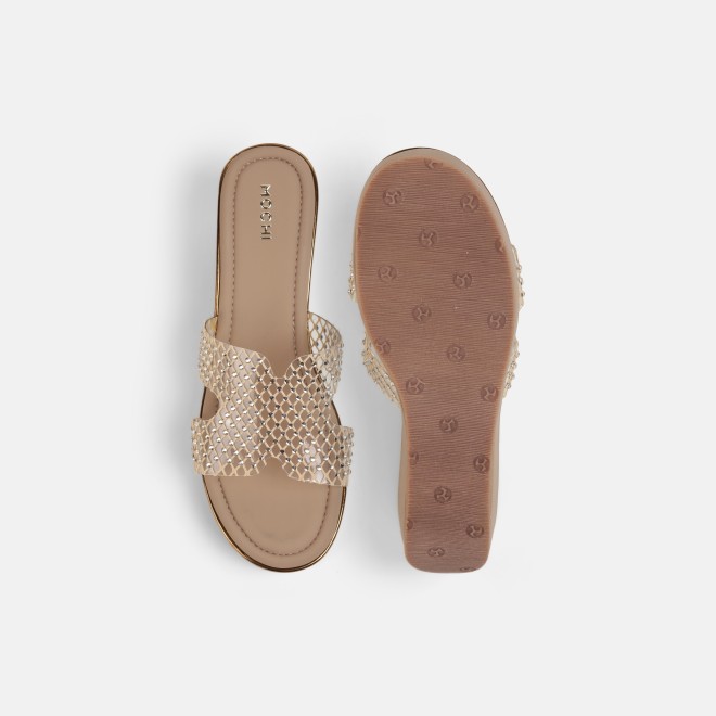Mochi Women Beige Casual Slip Ons (SKU: 35-802597-20-35)