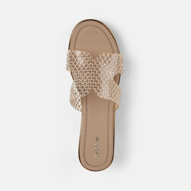 Mochi Women Beige Casual Slip Ons (SKU: 35-802597-20-35)