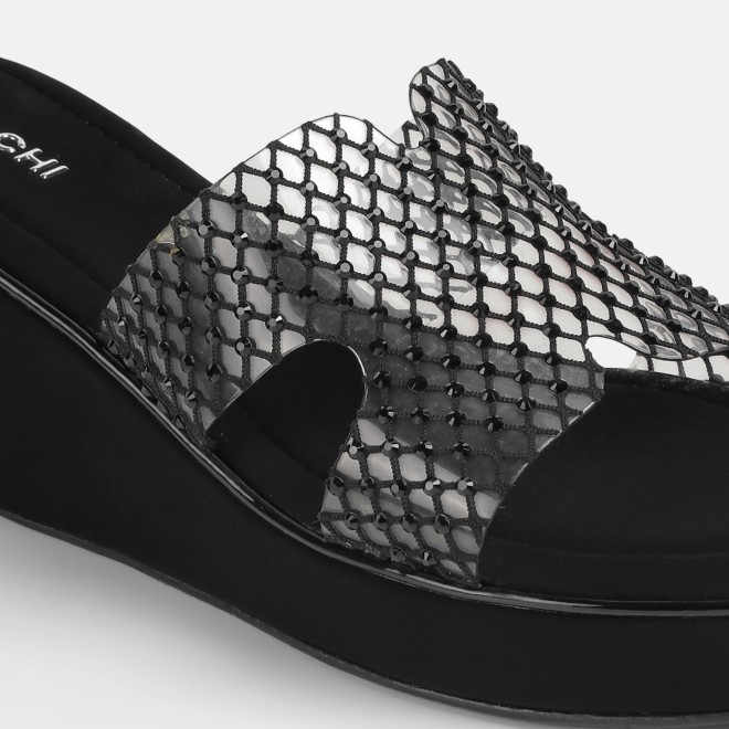 Mochi Women Black Casual Slip Ons (SKU: 35-802597-11-36)