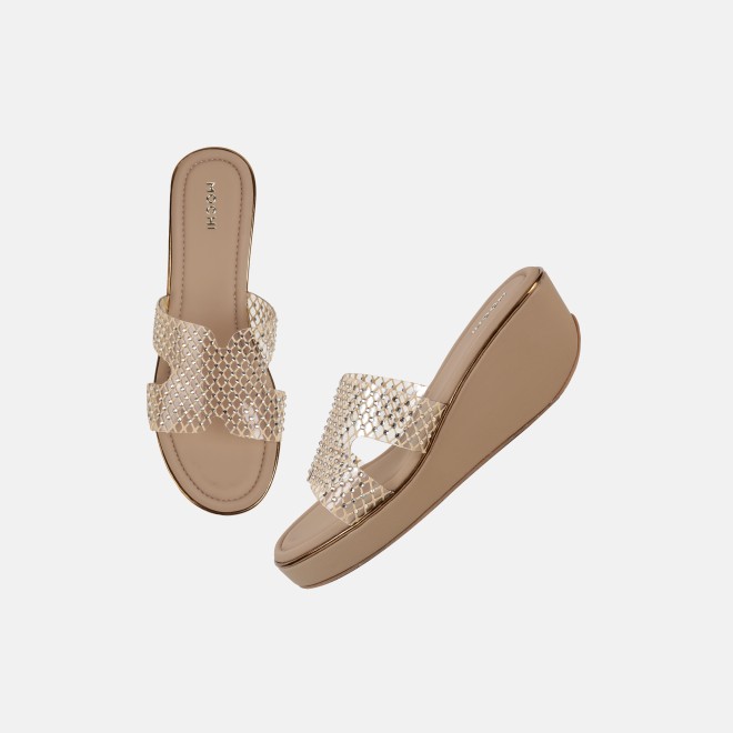 Mochi Women Beige Casual Slip Ons (SKU: 35-802597-20-35)