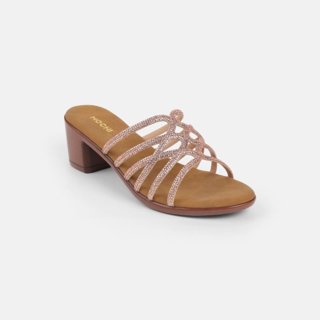 Mochi Women Rose-gold Party Slip Ons (SKU: 35-804518-22-35)