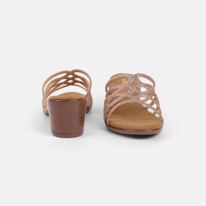 Mochi Women Rose-gold Party Slip Ons (SKU: 35-804518-22-35)