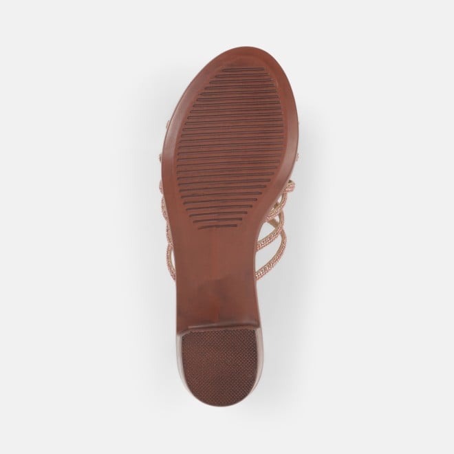 Mochi Women Rose-gold Party Slip Ons (SKU: 35-804518-22-35)