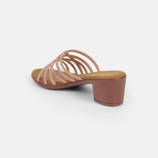 Mochi Women Rose-gold Party Slip Ons (SKU: 35-804518-22-35)
