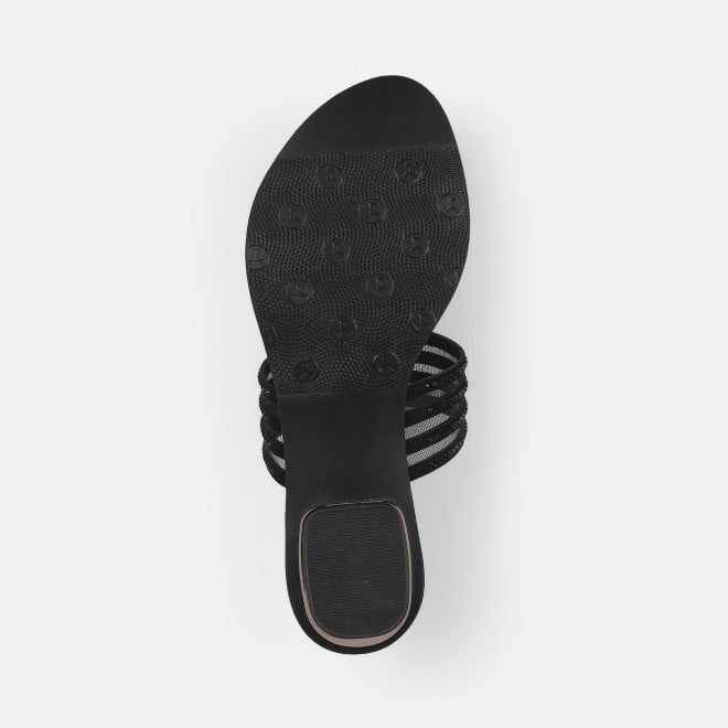 Mochi Women Black Ethnic Slip Ons (SKU: 35-804563-11-36)