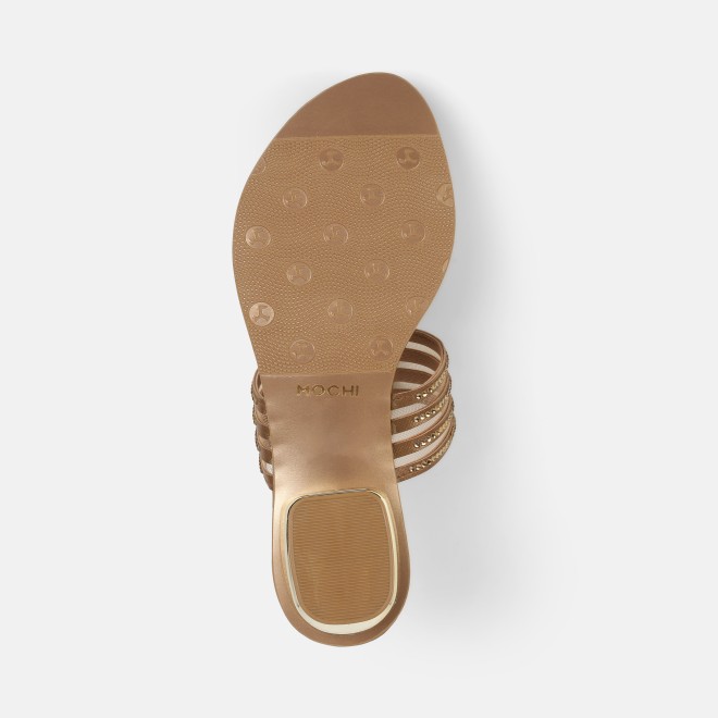 Mochi Women Antic-gold Ethnic Slip Ons (SKU: 35-804563-28-37)