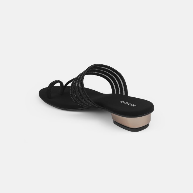 Mochi Women Black Ethnic Slip Ons (SKU: 35-804563-11-36)