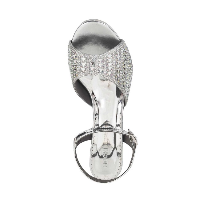 Mochi Women Silver Party Sandals (SKU: 35-818-27-36)