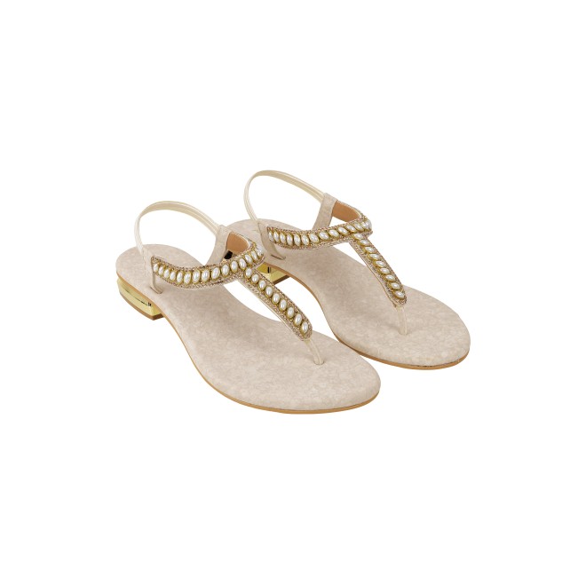 Mochi Women Beige Casual Sandals (SKU: 35-901823-20-36)