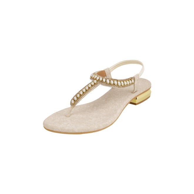 Mochi Women Beige Casual Sandals (SKU: 35-901823-20-36)