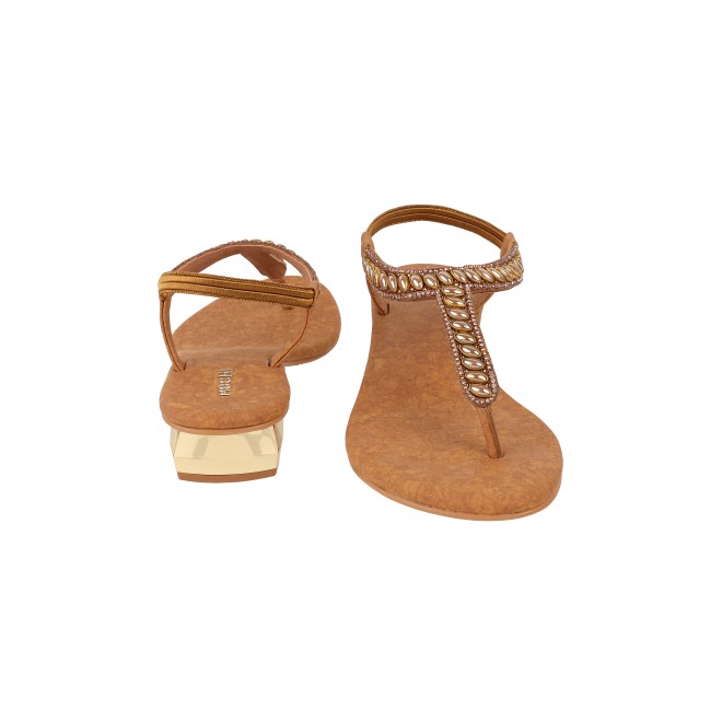 Mochi Women Antic-gold Casual Sandals (SKU: 35-901823-28-36)