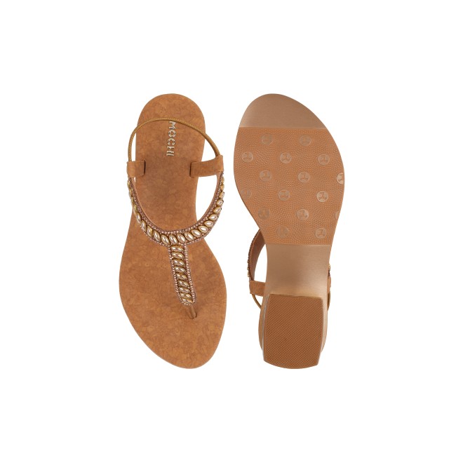 Mochi Women Antic-gold Casual Sandals (SKU: 35-901823-28-36)