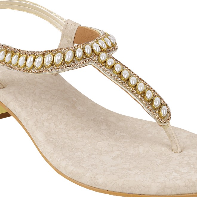 Mochi Women Beige Casual Sandals (SKU: 35-901823-20-36)