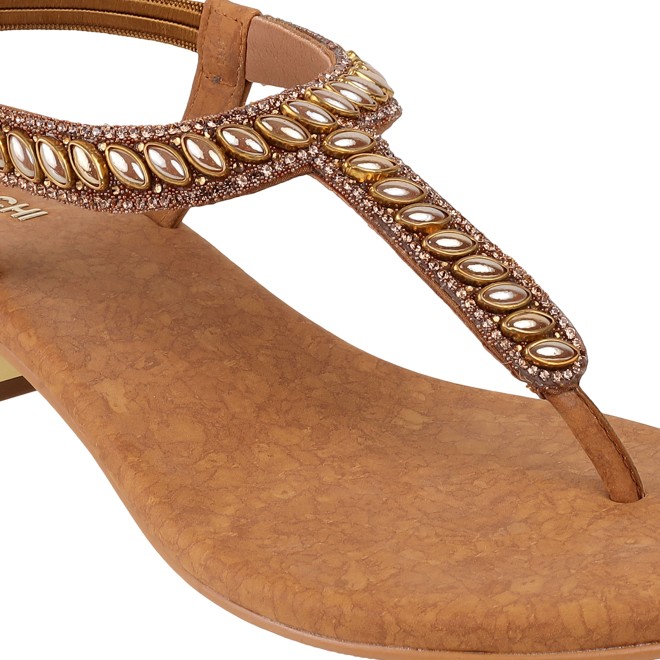 Mochi Women Antic-gold Casual Sandals (SKU: 35-901823-28-36)