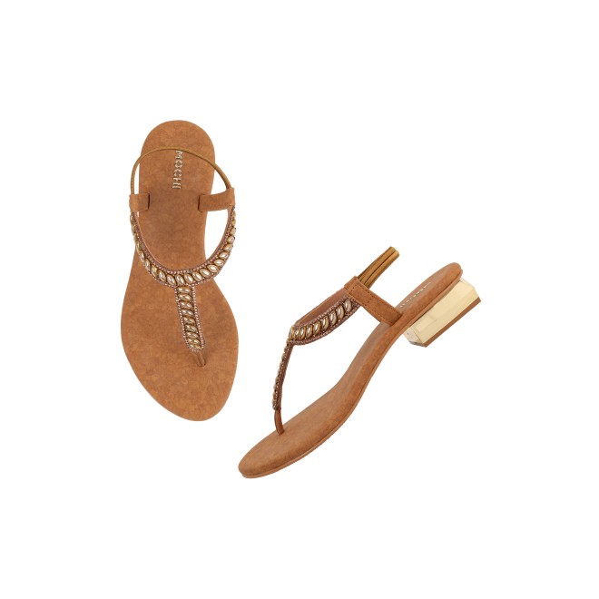 Mochi Women Antic-gold Casual Sandals (SKU: 35-901823-28-36)