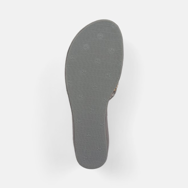 Mochi Women Gun-metal Ethnic Slip Ons (SKU: 35-901984-29-36)