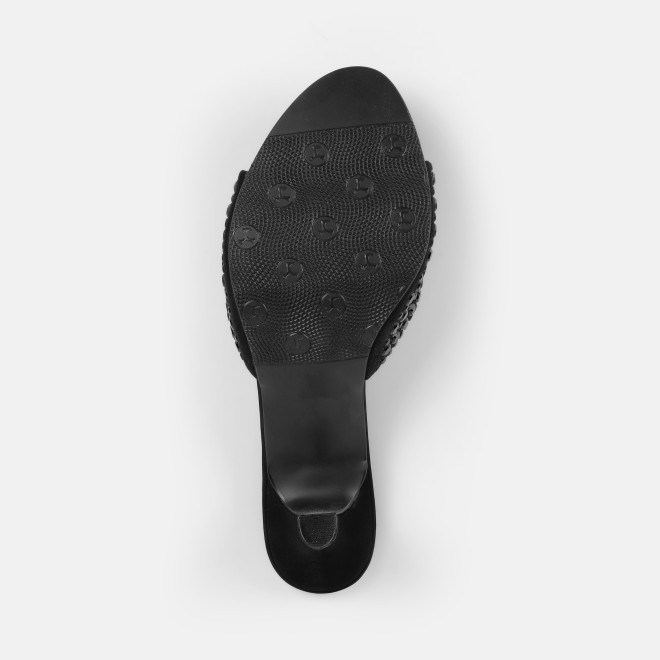 Mochi Women Black Party Slip Ons (SKU: 35-981-11-36)